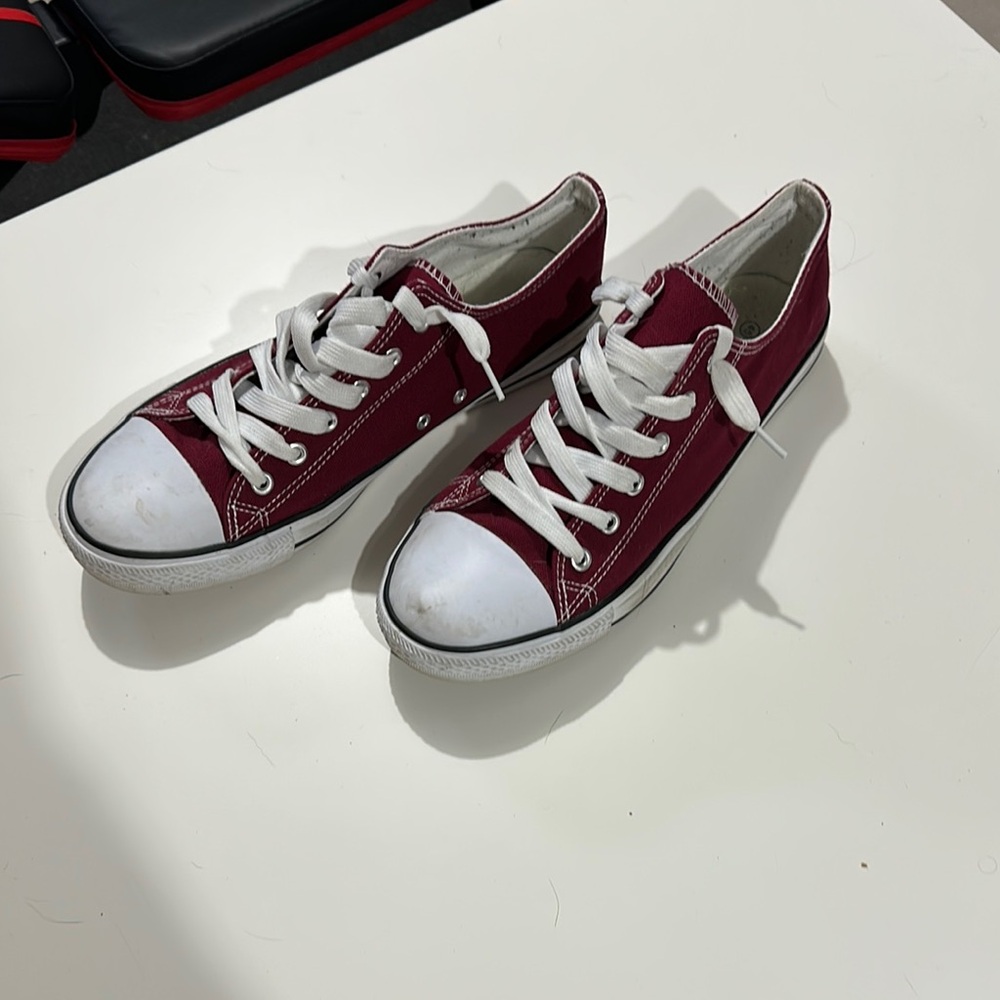 Classic Red Canvas Sneakers